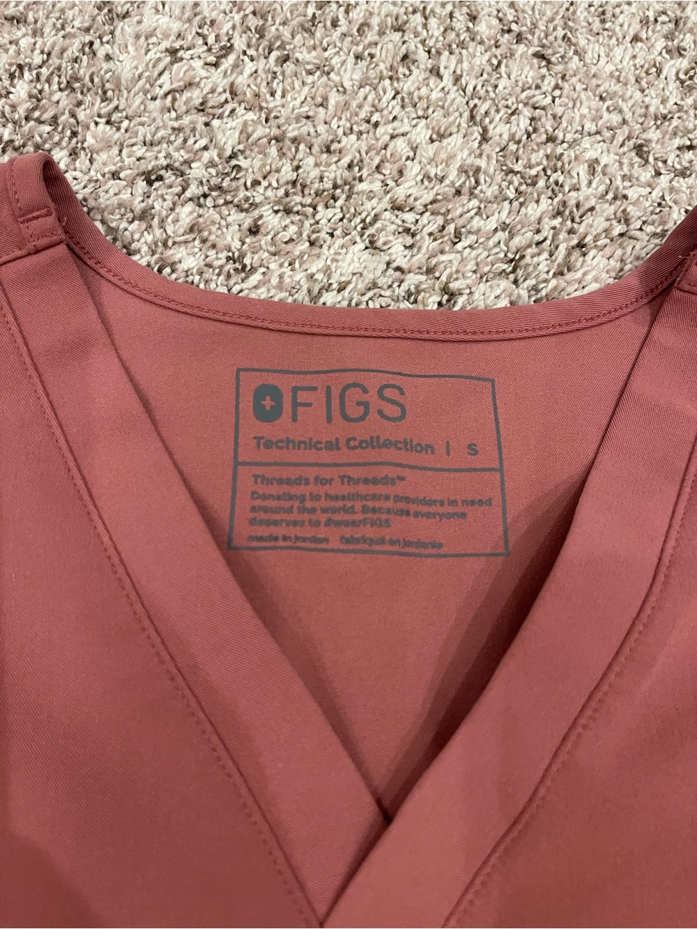 Figs Mauve Scrub Set Size Small - Picture 3 of 8